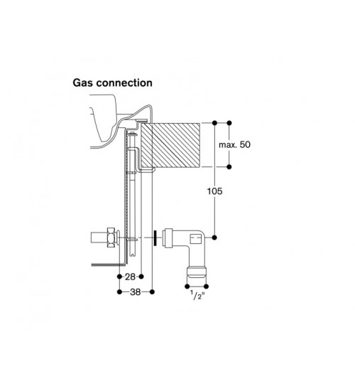 Gaggenau嘉格纳200系列嵌入式五孔CG 291 210 DE燃气灶